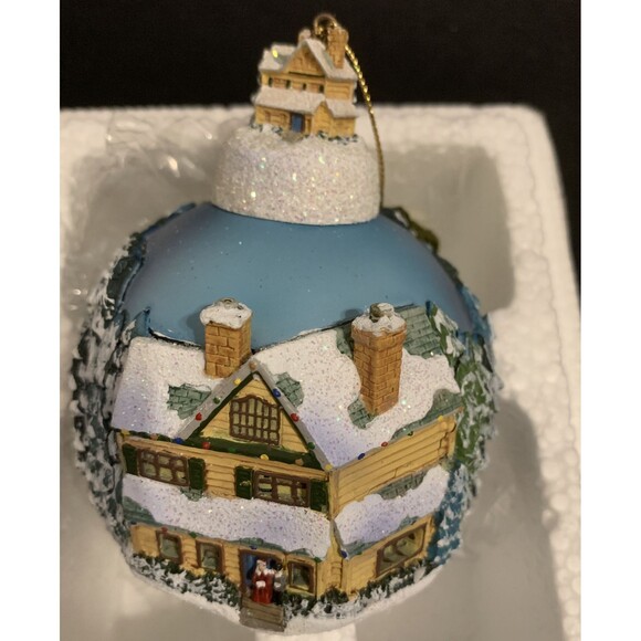 Thomas Kinkade Winter Memories Houses Ornament Collection Bradford Ed Victorian - Picture 4 of 7